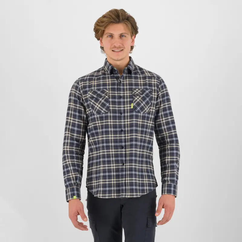 Karpos Martora Winter košeľa Woodl.Gray/Ombre Blue