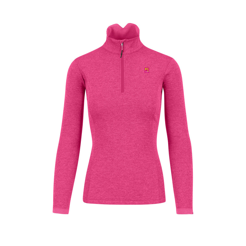 Outdoorová fleece dámská Karpos Pizzocco Half Zip Fleska růžová