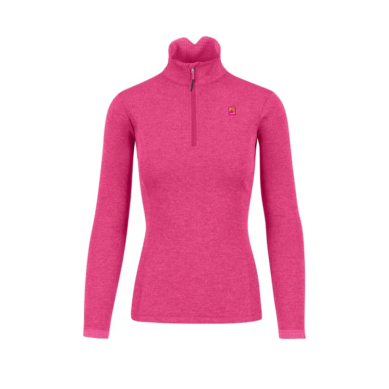 Outdoorová fleece dámská Karpos Pizzocco Half Zip Fleska růžová
