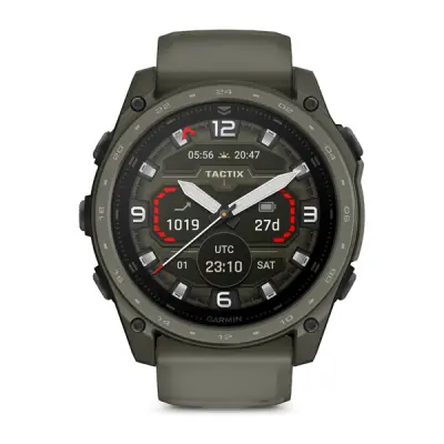 tactix 8 - 51mm, AMOLED, Sapphire, Cerakote coating, Titanium, olive drab/black silicone band (AB Ultralight)