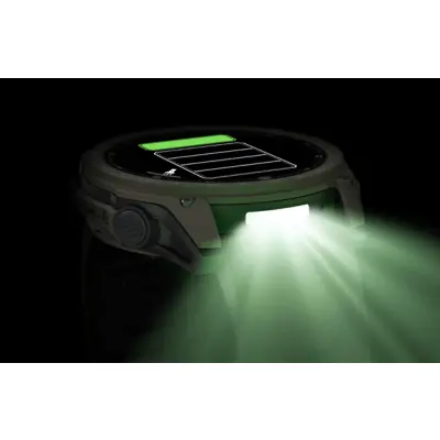 tactix 8 - 51mm, AMOLED, Sapphire, Cerakote coating, Titanium, olive drab/black silicone band (AB Ultralight)