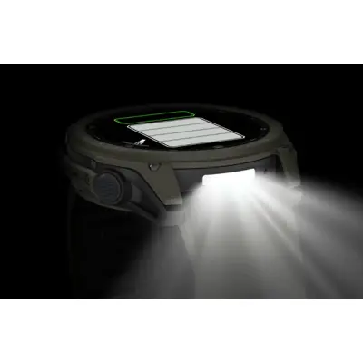 tactix 8 - 51mm, AMOLED, Sapphire, Cerakote coating, Titanium, olive drab/black silicone band (AB Ultralight)