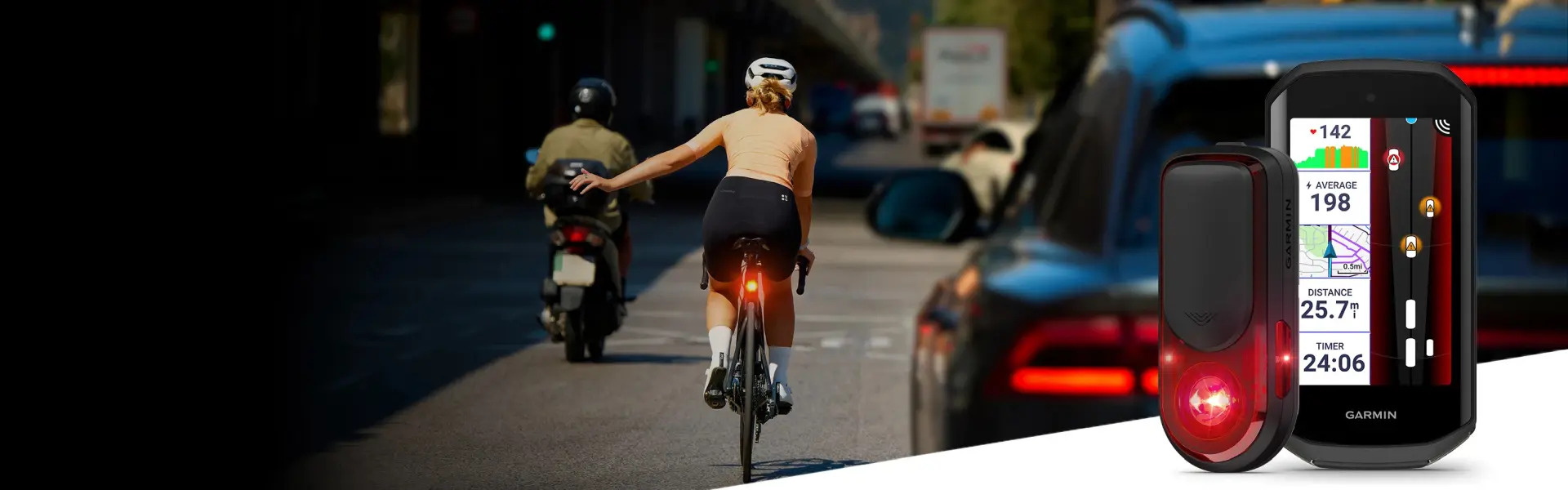 Garmin Varia RearVue 820 je najpokročilejší radar na bicykel s brzdovým svetlom