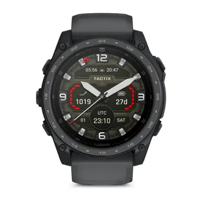 tactix 8 - 51mm, AMOLED, Sapphire, Cerakote coating, Titanium, slate grey/black silicone band (AB Ultralight)