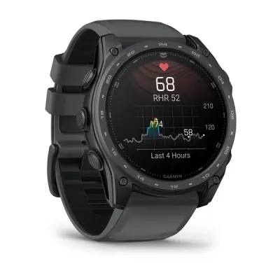 tactix 8 - 51mm, AMOLED, Sapphire, Cerakote coating, Titanium, slate grey/black silicone band (AB Ultralight)