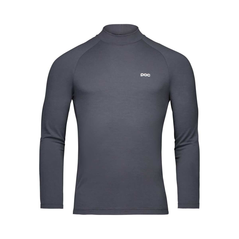 Funkční triko pánské POC Layer Merino Mock Neck Jersey šedé