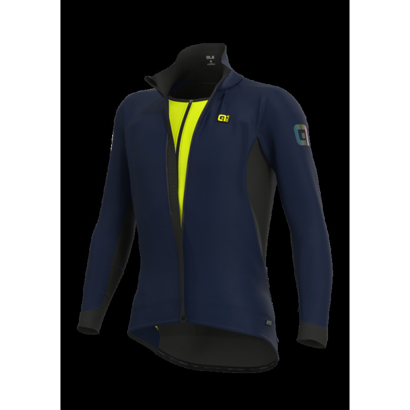 Zimní pánská cyklistická bunda Alé Cycling R-EV1 Future Warm modrá