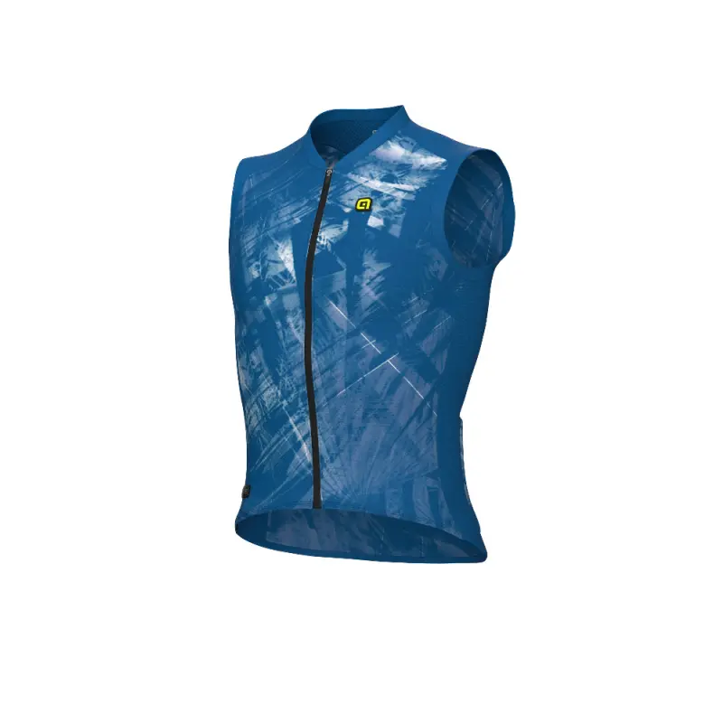 Letný cyklistický dres pánsky Alé Cycling Mirror PR-E modrý