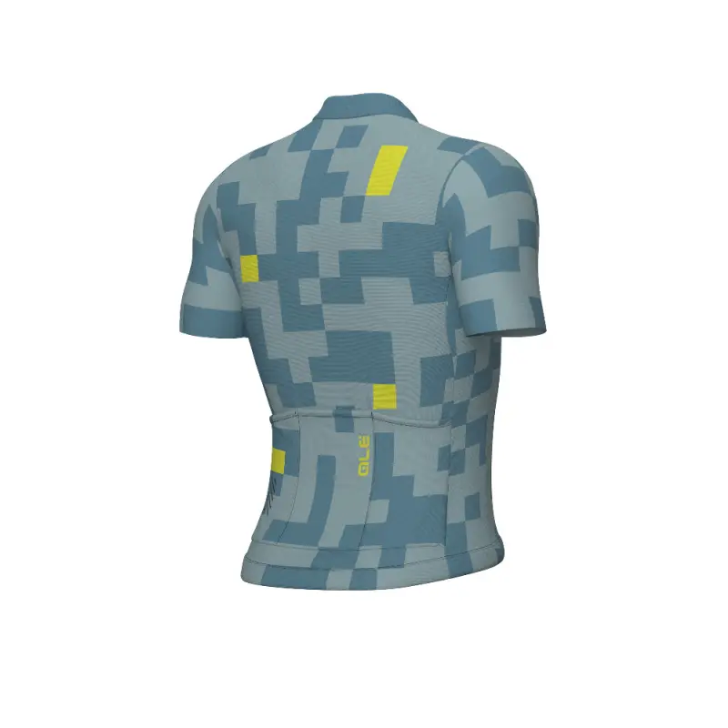 Letní cyklistický dres pánský ALÉ PRAGMA PIXEL šedý