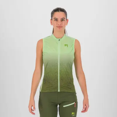 Karpos VERVE EVO dámsky dres bez rukávov arcadian/cedar green