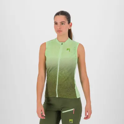Karpos VERVE EVO dámsky dres bez rukávov arcadian/cedar green