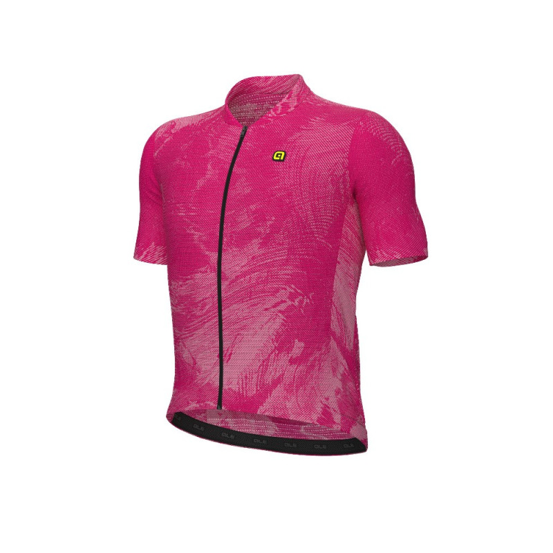 Letný cyklistický dres pánsky Alé Cycling FAN PR-E ružový