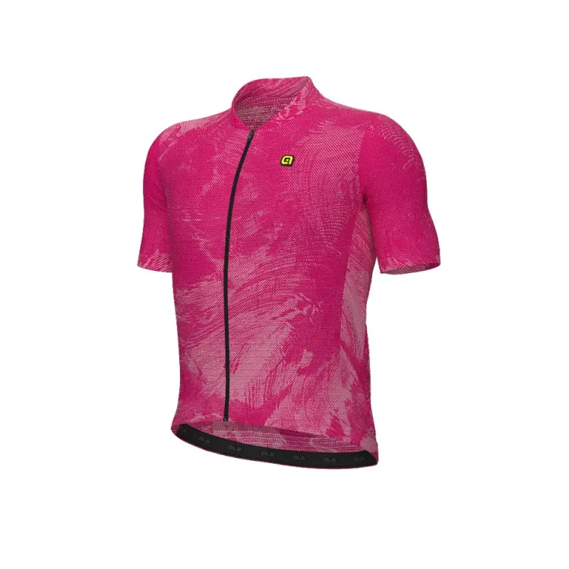 Letný cyklistický dres pánsky Alé Cycling FAN PR-E ružový