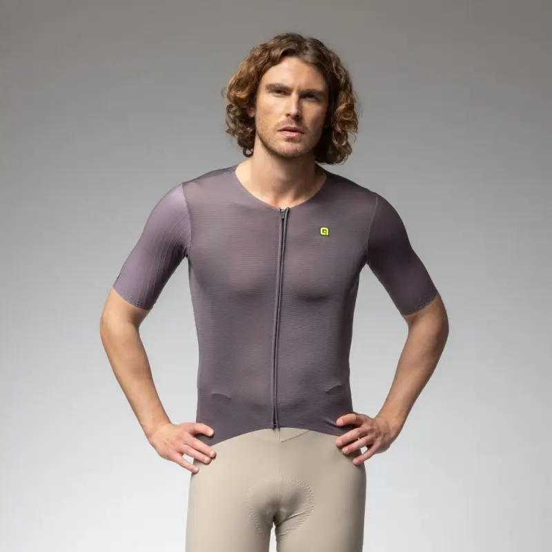 Letný cyklistický dres pánsky Alé Cycling Earthy Style 2.0 PR-E fialový