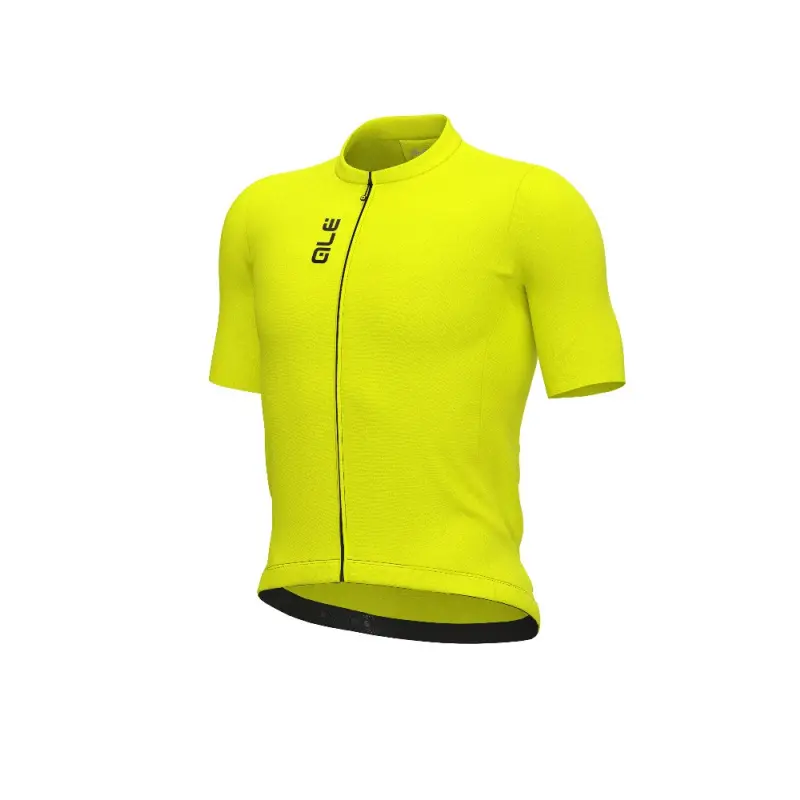 Letný cyklistický dres pánsky Alé Cycling Color Block Pragma žltý