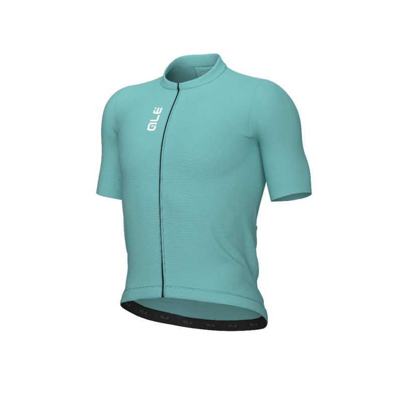 Letný cyklistický dres pánsky Alé Cycling Color Block Pragma tyrkysový