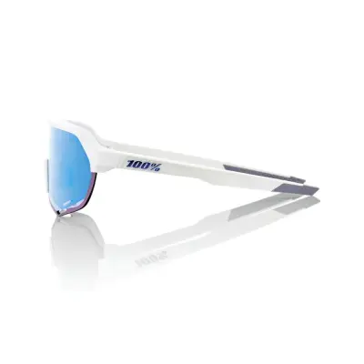 S2 - Matte White - HiPER Blue Multilayer Mirror Lens
