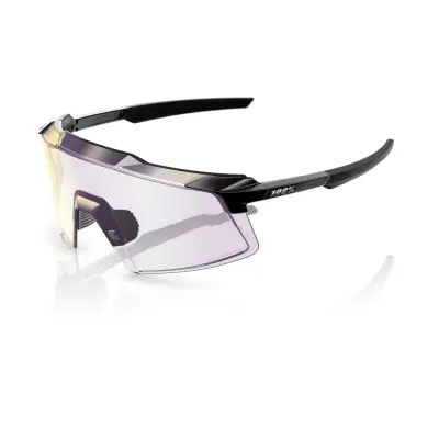 AEROCRAFT Gloss Black - Purple Mirror  Photochromic  Lens