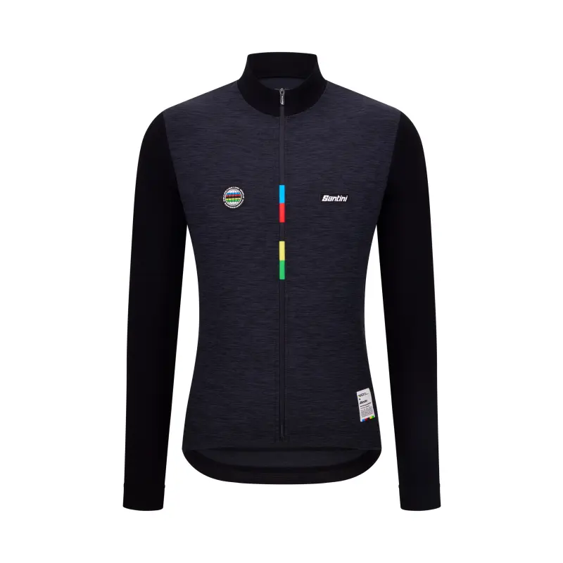 Dres s dlouhým rukávem SANTINI UCI WCH Mondo Black