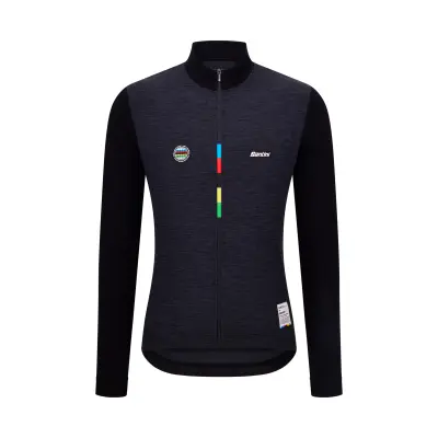Dres s dlouhým rukávem SANTINI UCI WCH Mondo Black