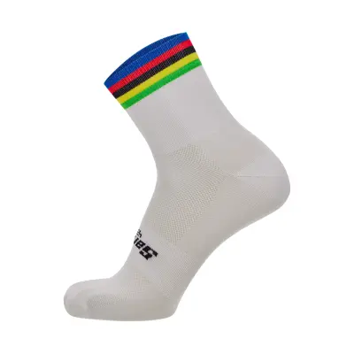 Ponožky SANTINI UCI World Champion TRI White - XS/S