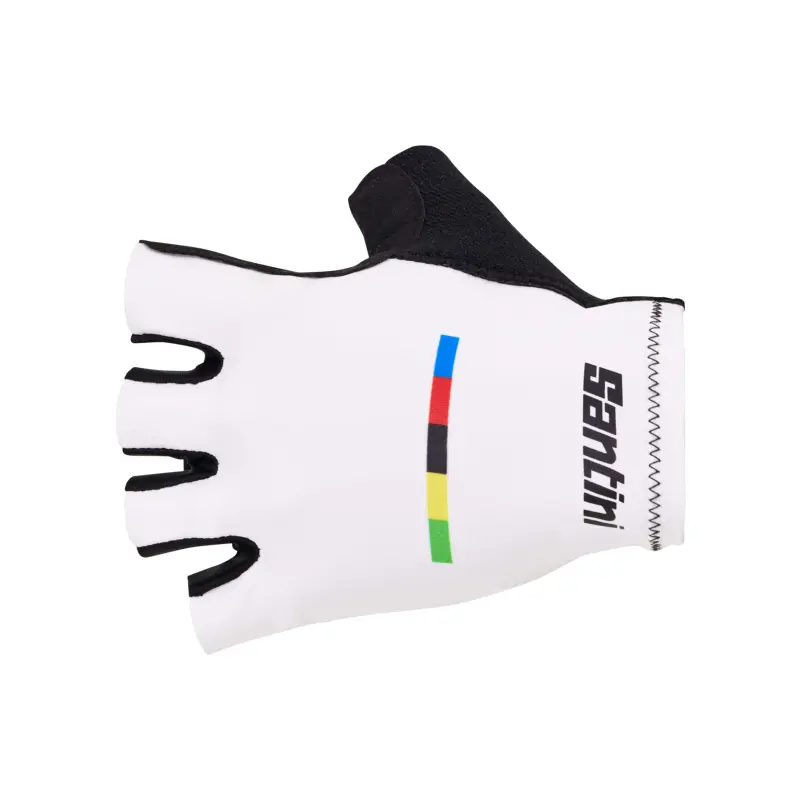 Rukavice SANTINI UCI World Champion White