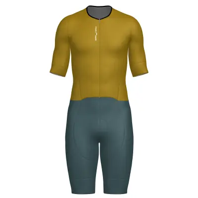 Triathlonová kombinéza SANTINI Leaf Ochre