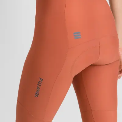 Sportful PUs dlhým rukávom dámske kraťasy s trakmi sienna glow