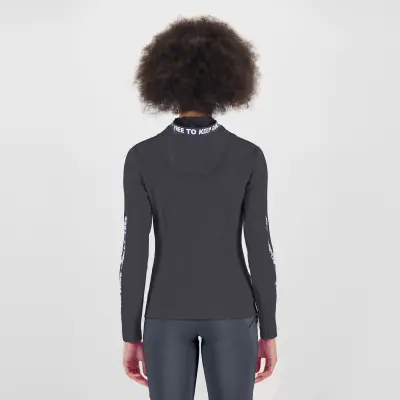 Karpos Easyfrizz Dámska Mikina So Zipsom A Kapucňou woodl.gray, ombre blue