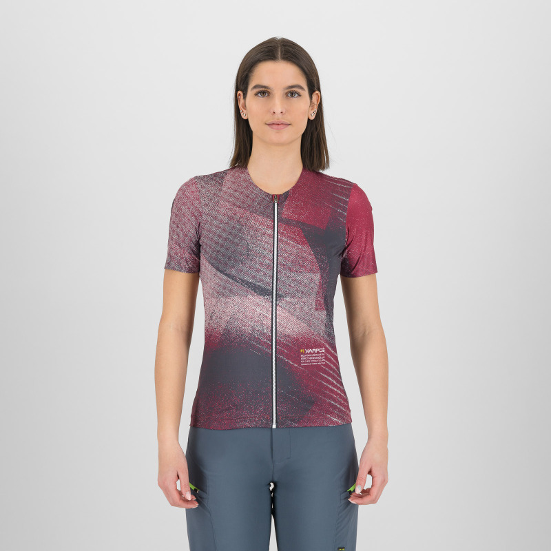 Karpos Sarca Dámsky Dres So Zipsom beet red, pristine