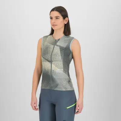 Karpos Sarca Dámske Tričko So Zipsom A Bez Rukávov urban, summer