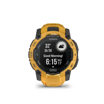 Instinct 3 - 50mm, Solar, Sunburst, Sunburst/grey silicone band (Limited)