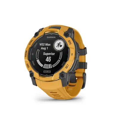 Instinct 3 - 50mm, Solar, Sunburst, Sunburst/grey silicone band (Limited)
