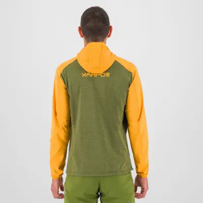 Karpos AMBRIZZOLA FULL-ZIP mikina s kapucňou cedar green/radiant
