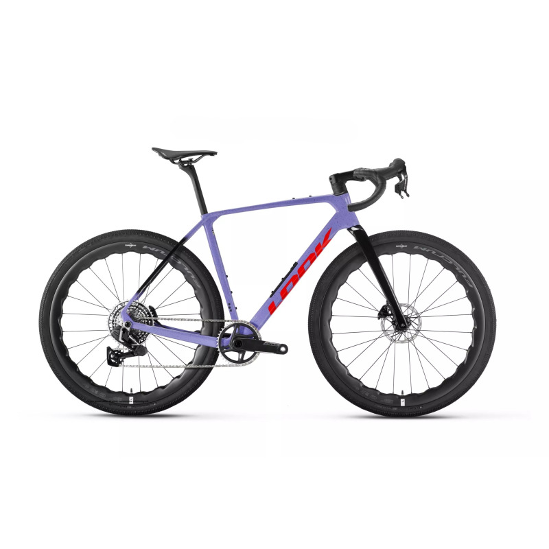 LOOK G85 Speckled Purple/Neon Red Sram Force XLPR A Fulcrum Soniq