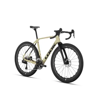 LOOK G85 Speckled Sand/Black Shimano GRX Di2 2X12 Fulcrum Soniq