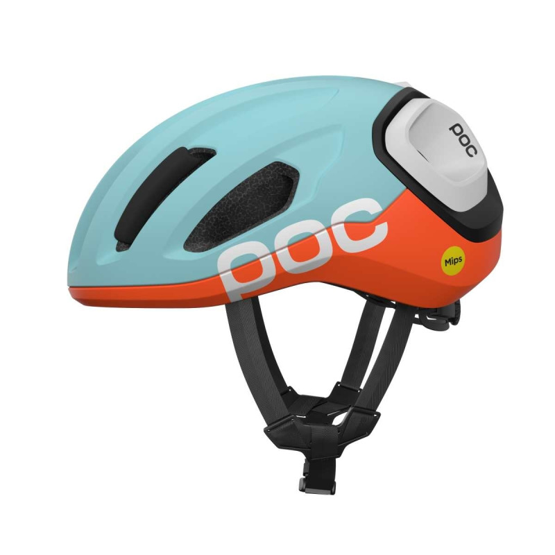 Cyklistická prilba POC Amidal matná modrá/oranžová