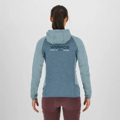 Karpos Camoscio Dámska Mikina So Zipsom Spring Lake/Sterling Blue