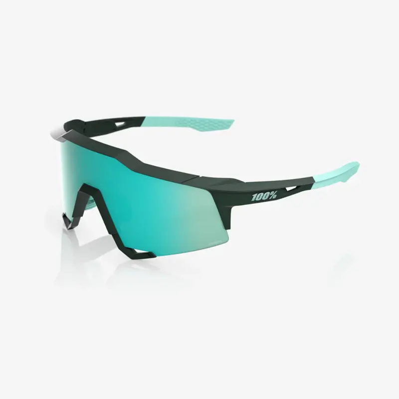 Sluneční brýle 100% SPEEDCRAFT Matte Juniper - HiPER Mint Mirror Lens