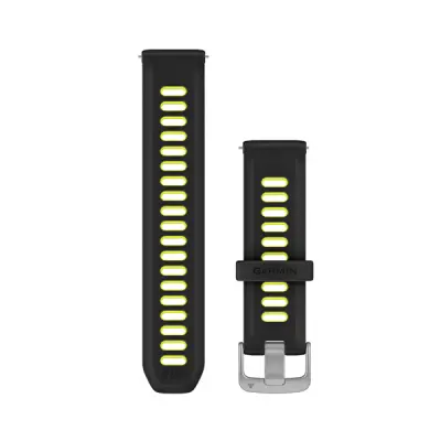 Quick Release (20 mm) remienok silikónový, Black/Amp Yellow