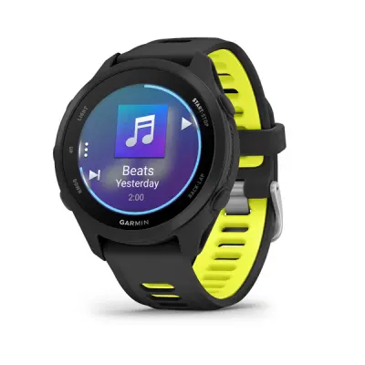Forerunner 170 Music, Black/Amp Yellow