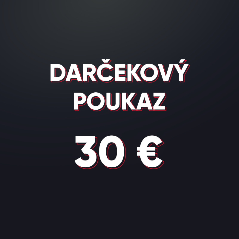 Darčeková poukážka v hodnote 30 € - elektronická forma