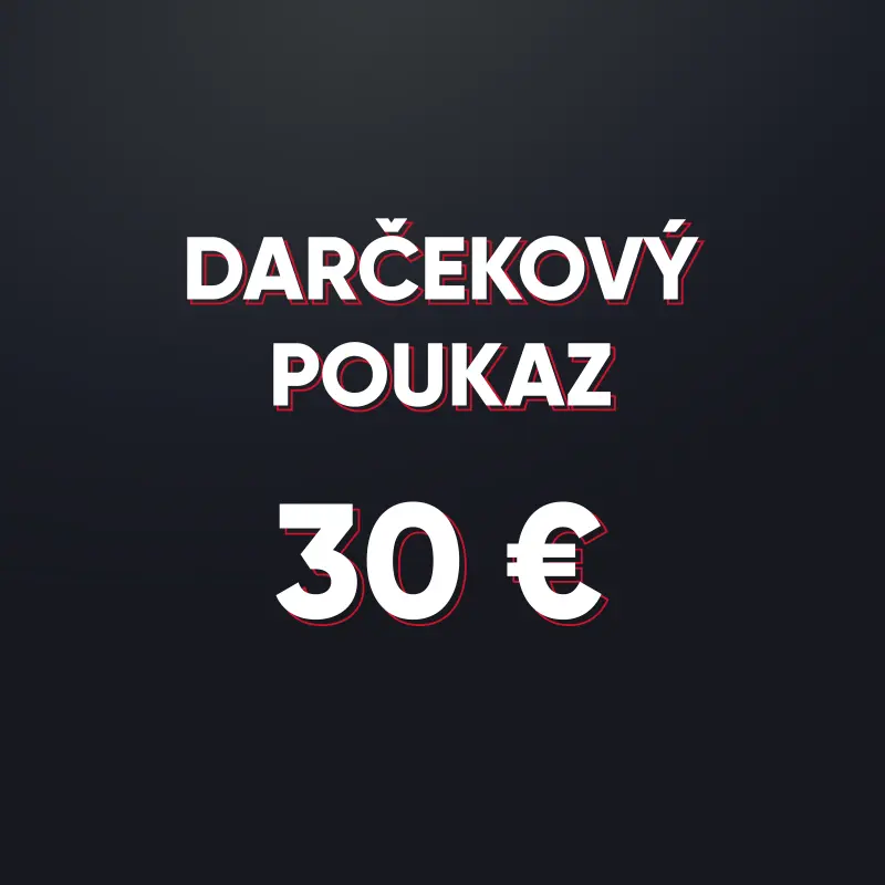 Darčeková poukážka v hodnote 30 € - elektronická forma