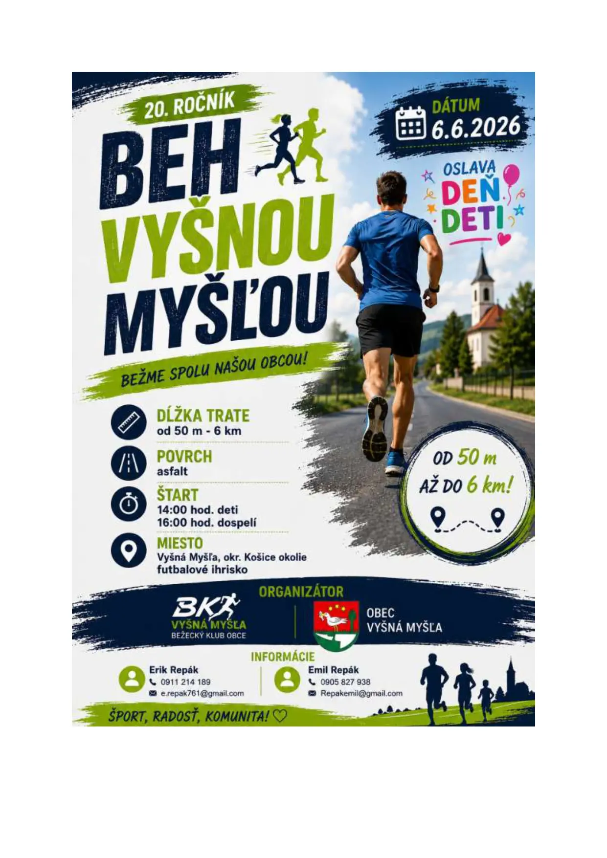 Beh Vyšnou Myšľou 2026