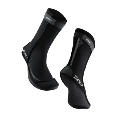 Neoprene Swim Socks / Black/Silver