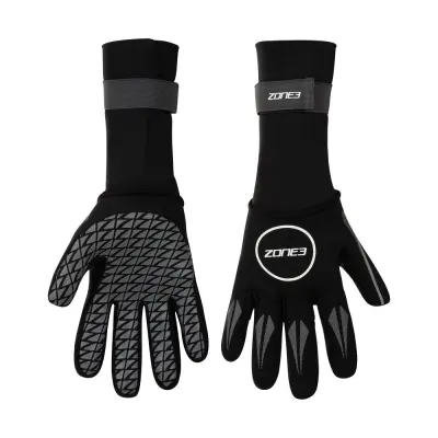 Neoprene Swim Gloves / Black/Silver