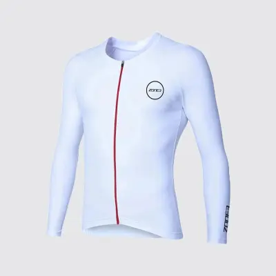 Men's Lava Aero 3/4 Sleeve Warmth Top / White/Red