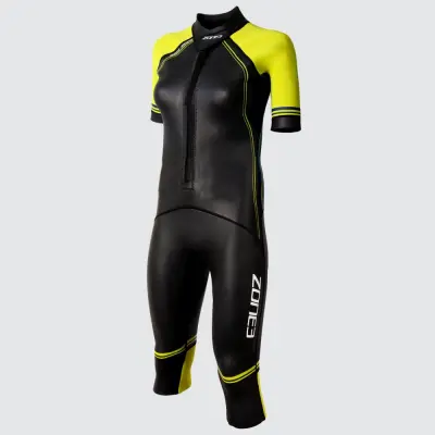 Women's Swim-Run Versa Wetsuit / Black/Yellow/Navy