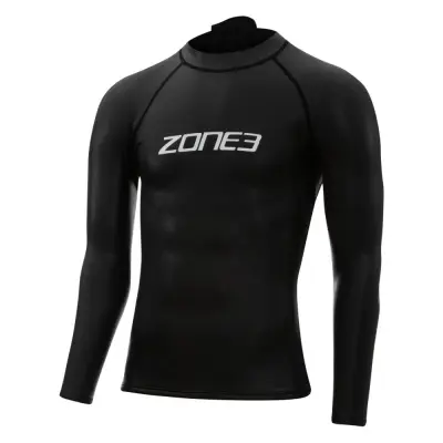 Neoprene Long Sleeve Under Wetsuit Baselayer / Black/White