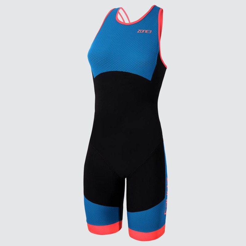 Womens Aeroforce Swimback Style Itu Design / Black/Teal/Coral